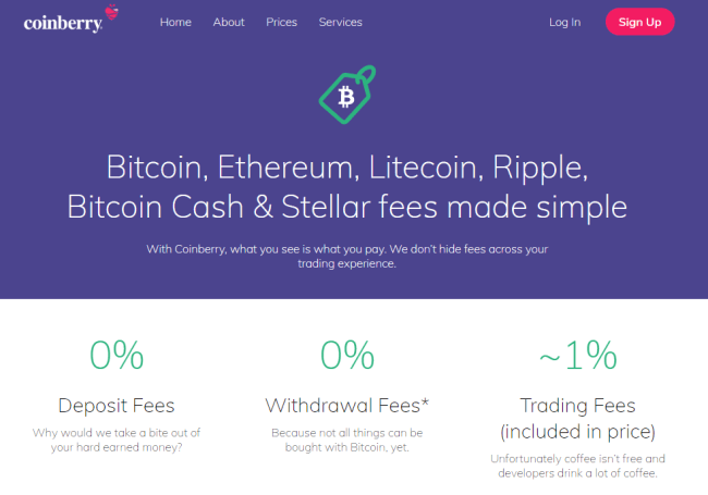 Coinberry Fees